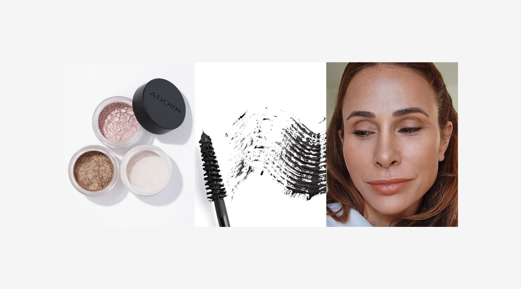 mineral eyeshadow and lips tutorial for mature women