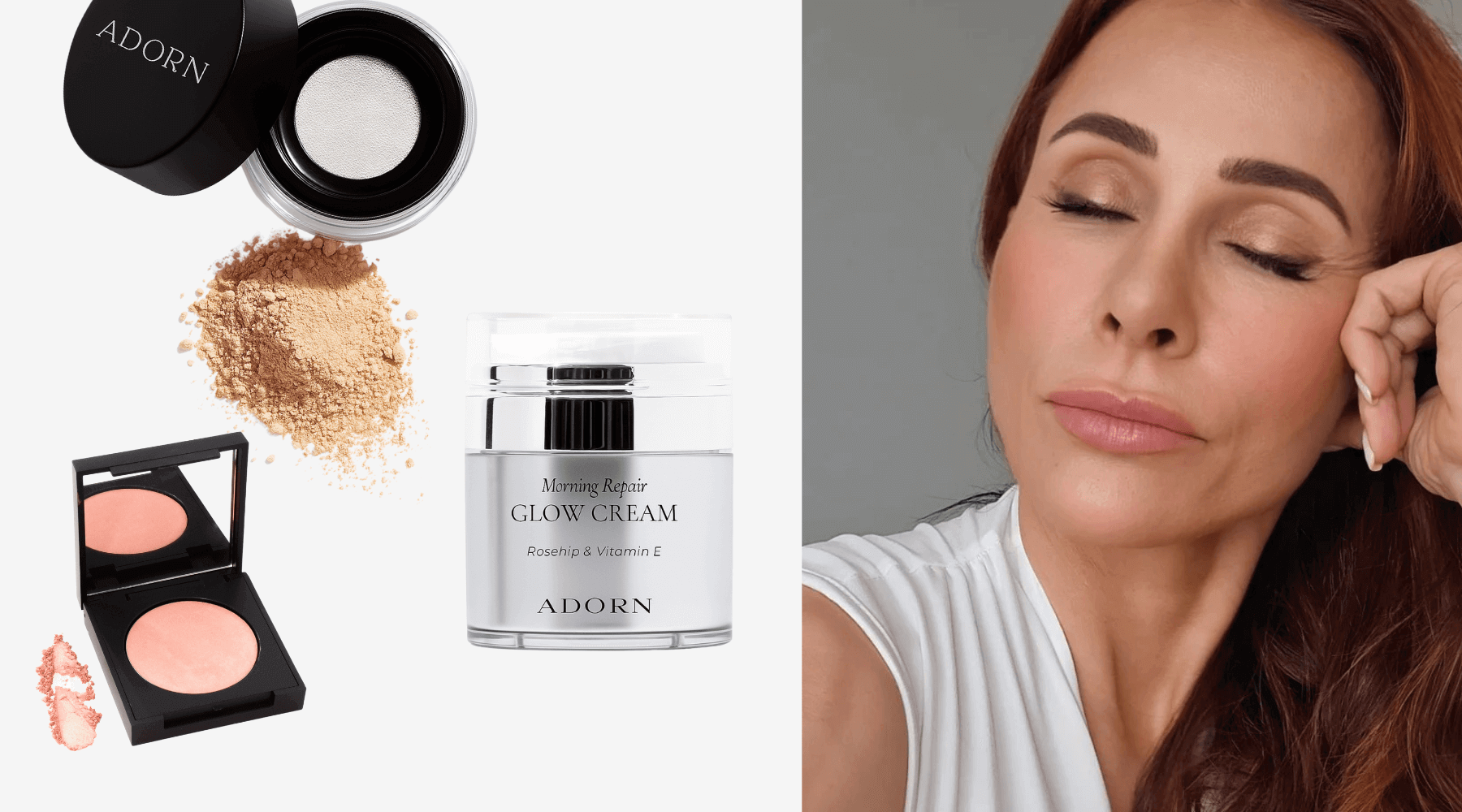 Summer Radiance Makeup Look. Bronzed makeup for mature skin.