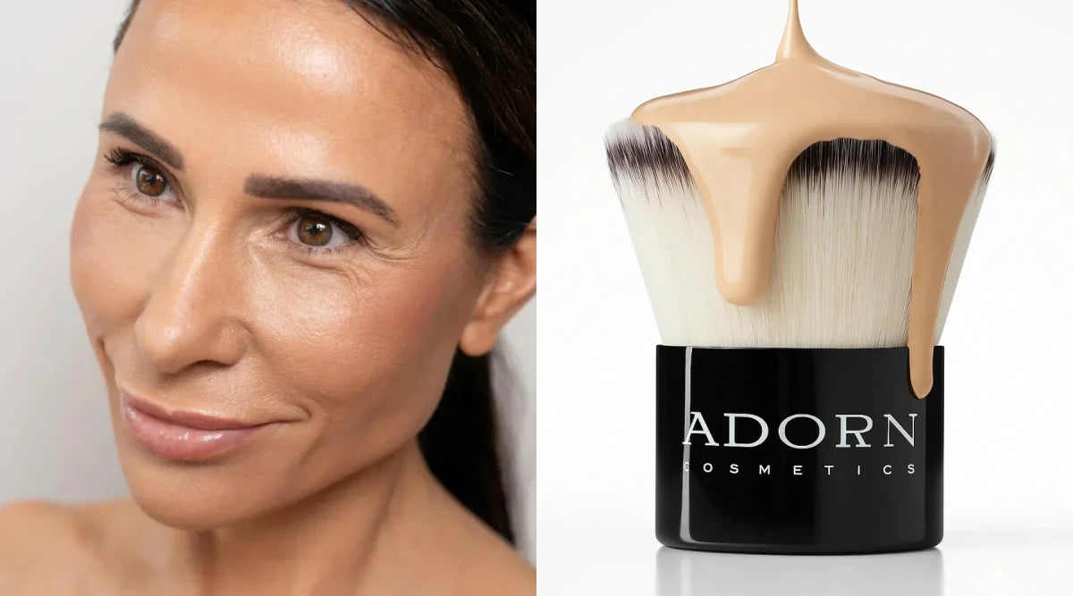 How to apply liquid foundation for oily mature skin. Best liquid foundation for oily skin.