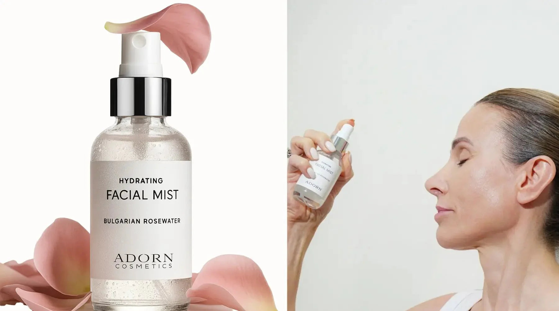 Pure rosewater for hydrating skin - the best hydrating face mist