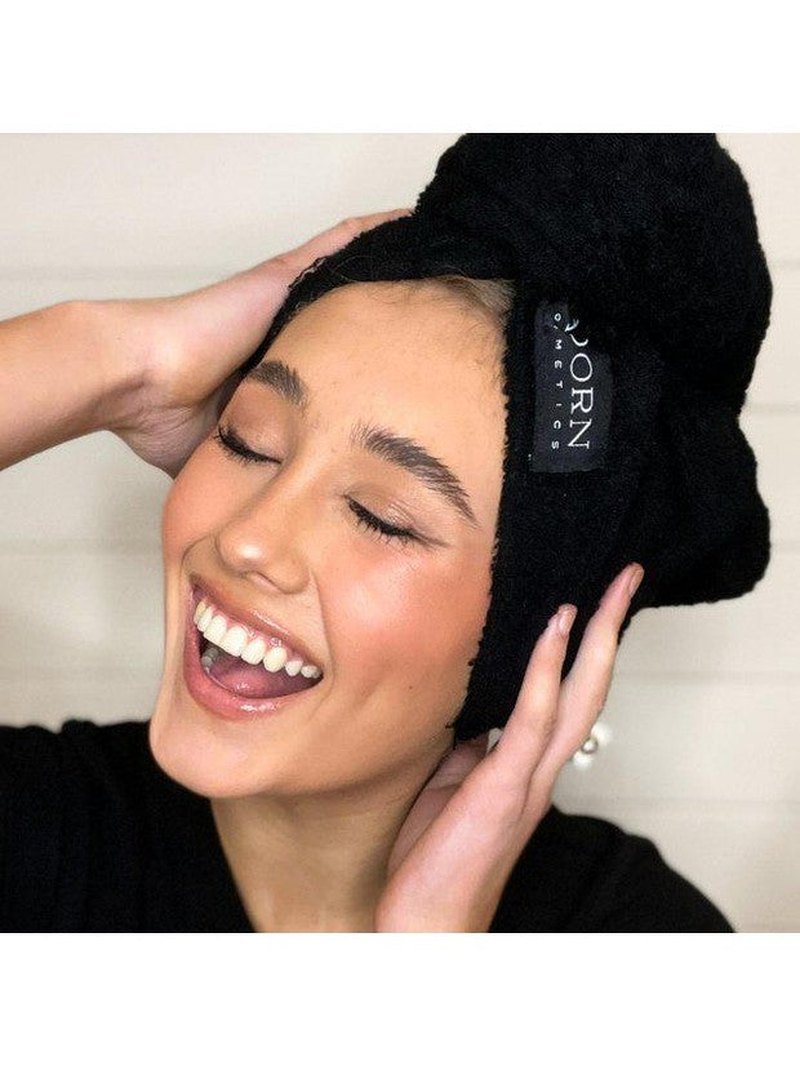 Bamboo hair towel by Adorn — eco-friendly hair drying