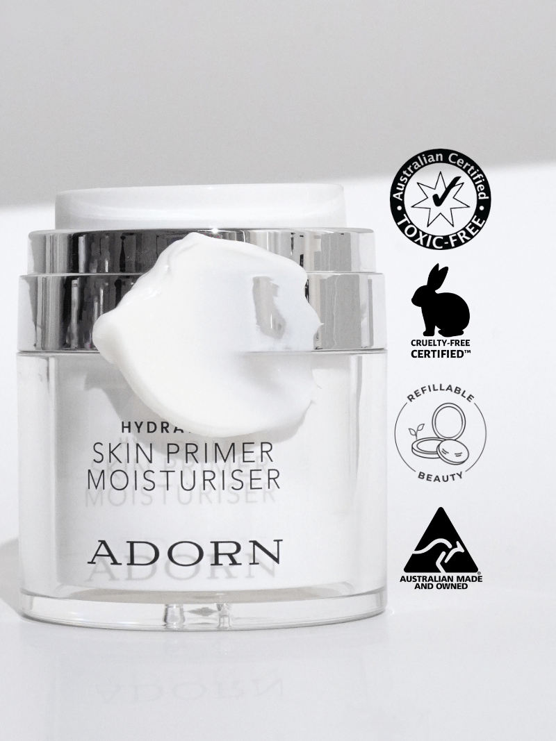 Hydration+ Makeup Primer Moisturiser - Australian Made Natural Primer - Adorn Cosmetics