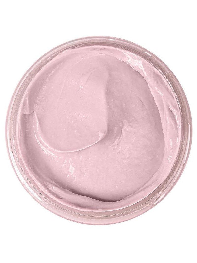Natural Pink Clay Face Mask texture on a white background.