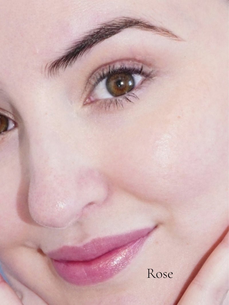 Natural mineral lipstick rose