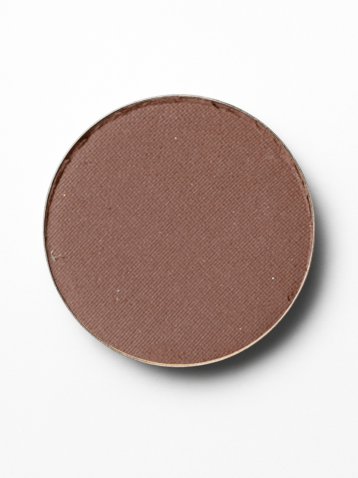 Brown makeup compact on a white background