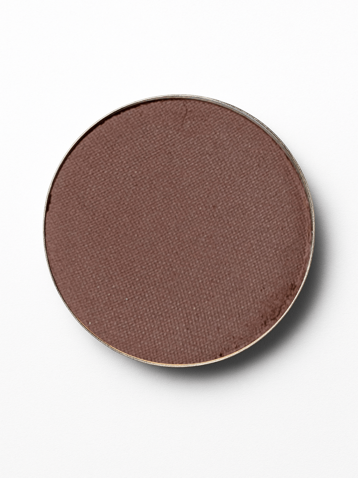 Brown makeup compact on a white background