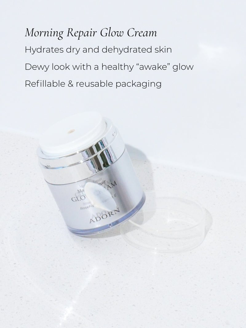 best day cream for mature skin with text natural ingredients.