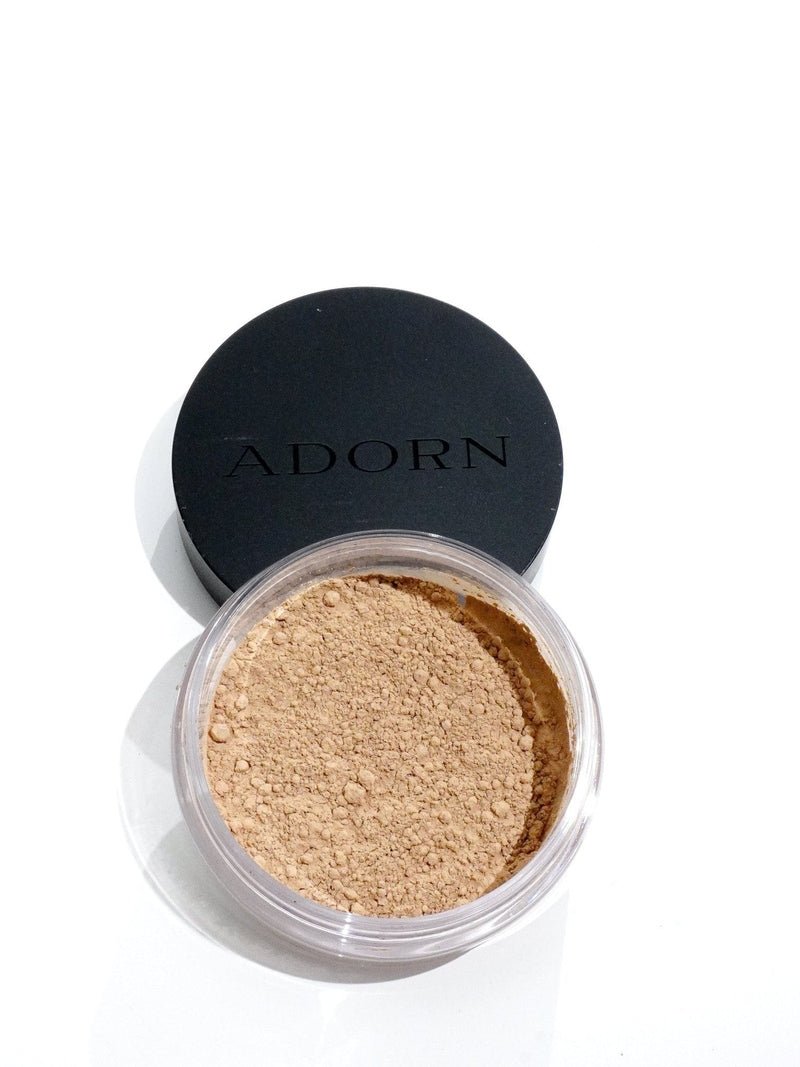Medium Olive mineral foundation for olive-toned mature skin – SPF 20+, non-drying, certified toxin-free.