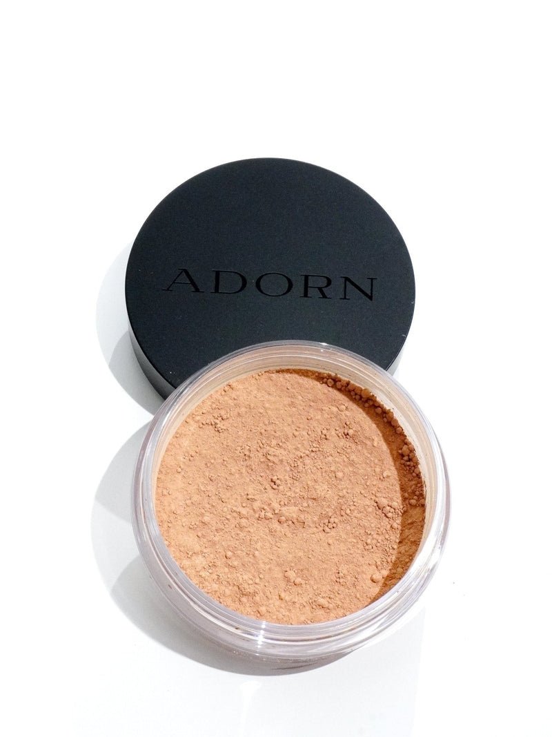 Loose Mineral Foundation Medium Tanned Shade for Mature Skin – Adorn Cosmetics