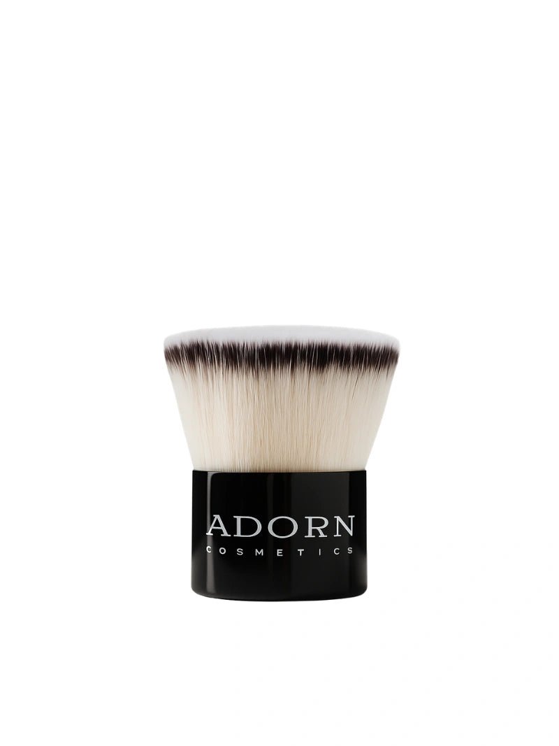 Adorn vegan kabuki brush — soft dense bristles for buffing mineral foundation