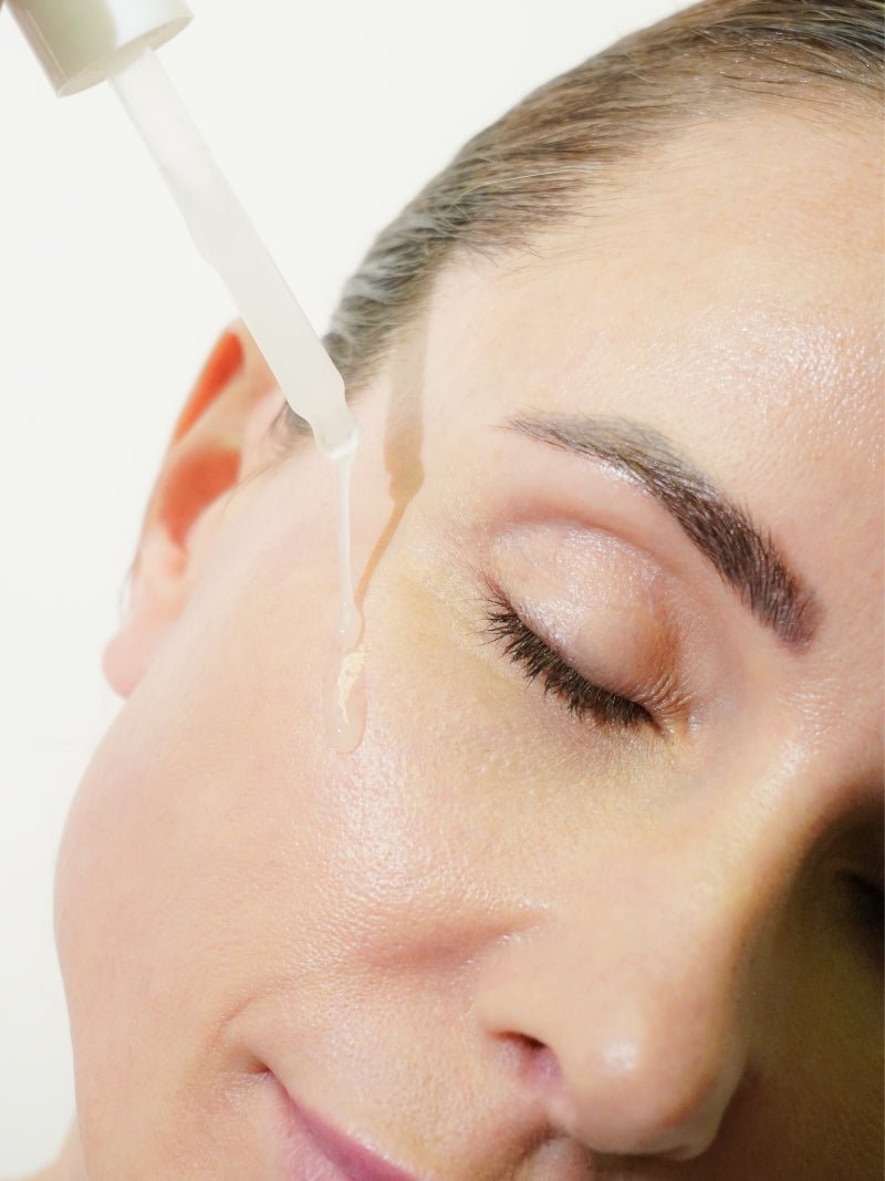 Best vitamin c serum for over 50, being applied on woman's skin.