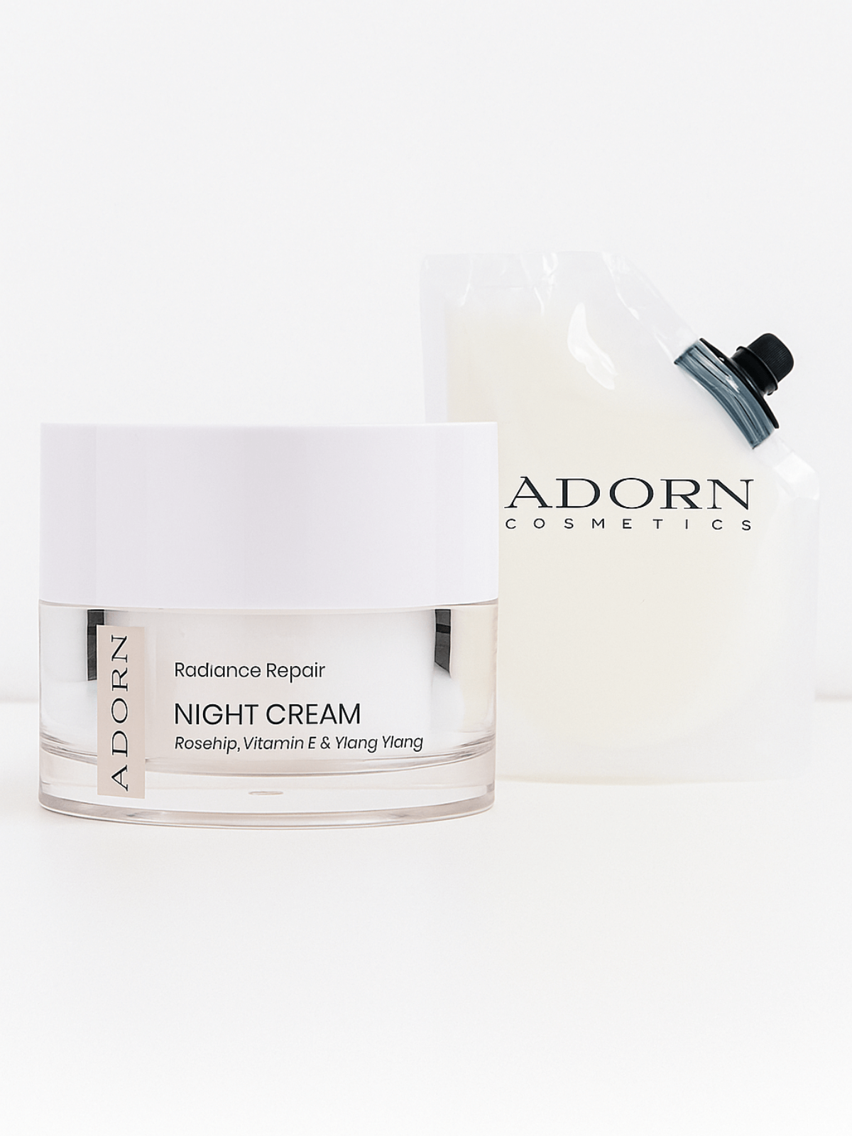 ADORN Vitamin E Night Repair Cream + Refill - Adorn Cosmetics
