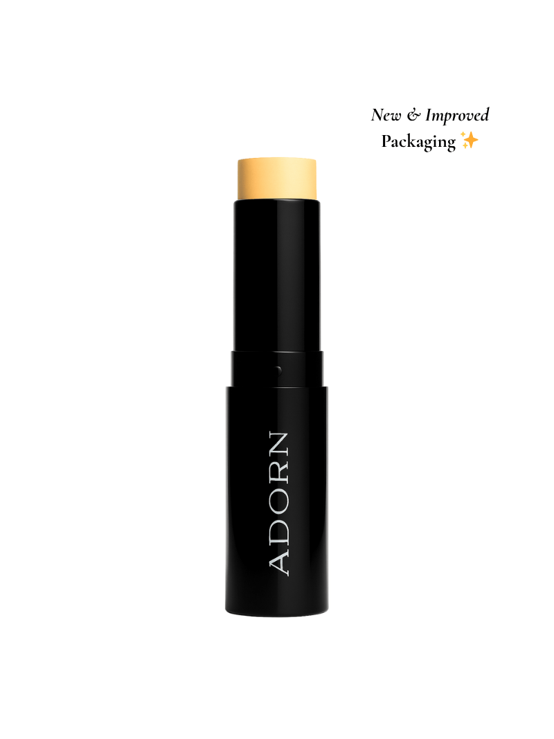 yellow corrector, natural mineral concealer from Adorn Cosmetics.