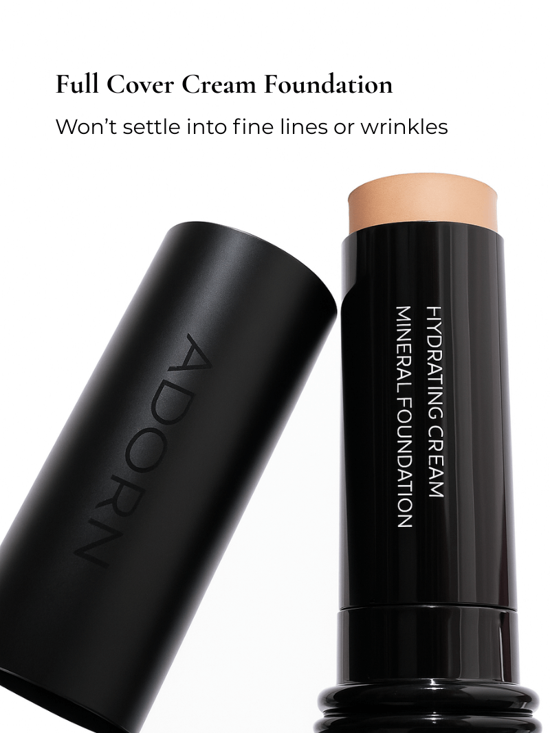 Cream foundation stick texture — ceramide-infused for dry mature skin