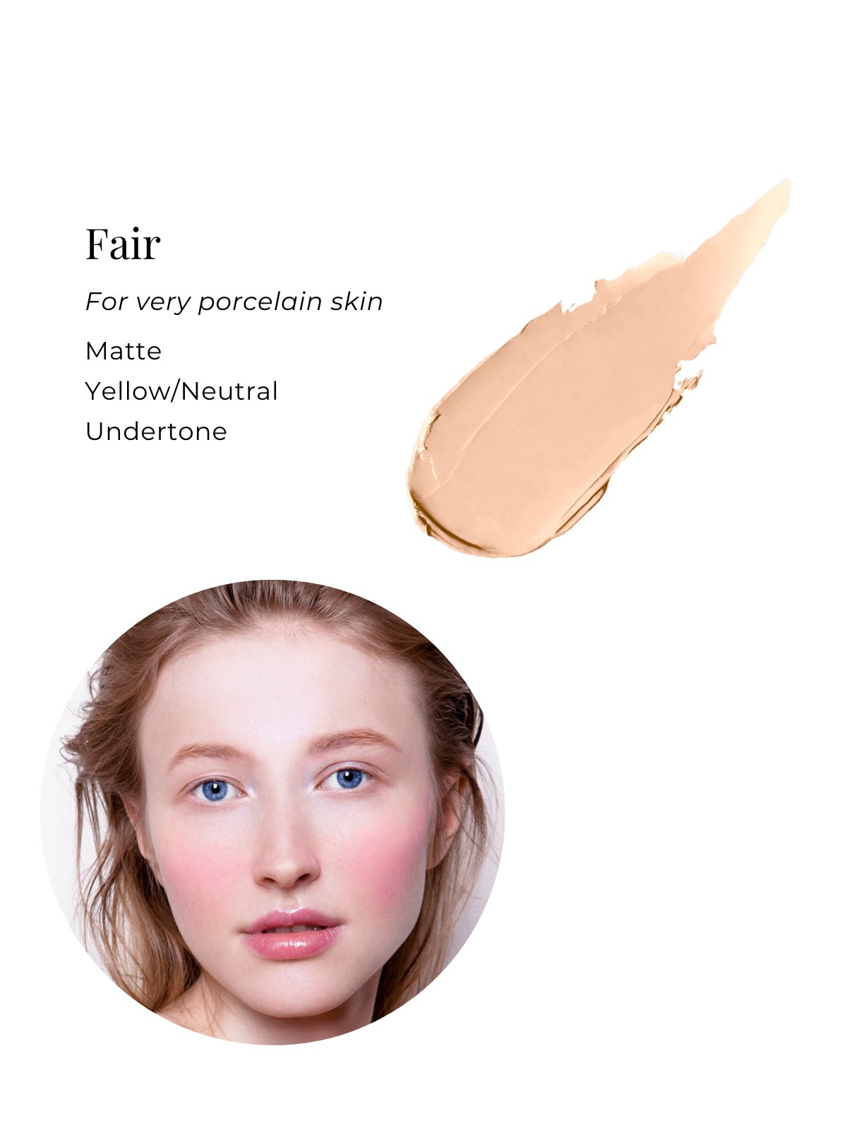 Cream foundation stick in fair shade — Adorn full coverage for mature skin