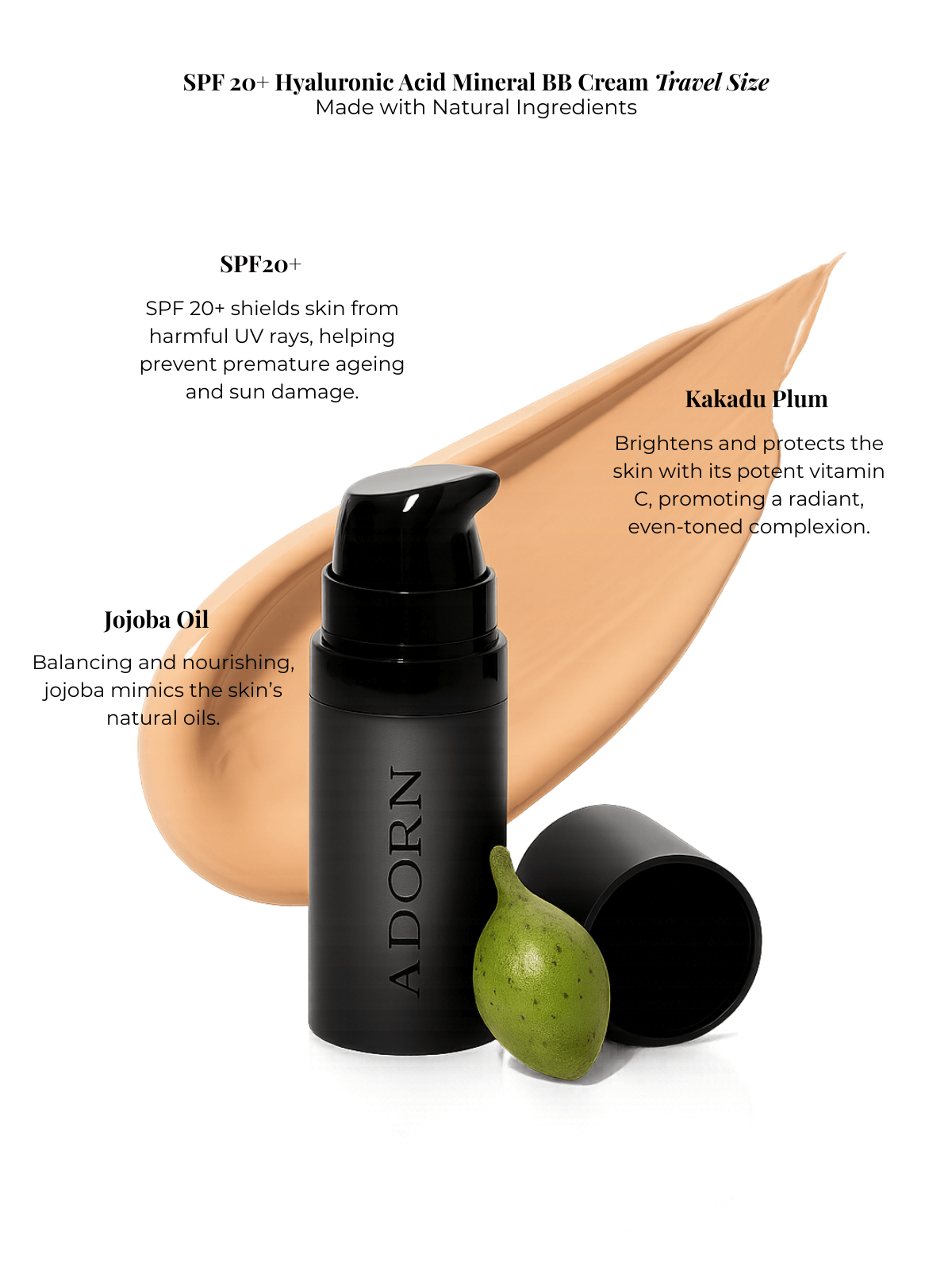 SPF 20 Mineral BB Cream – Travel-size Makeup