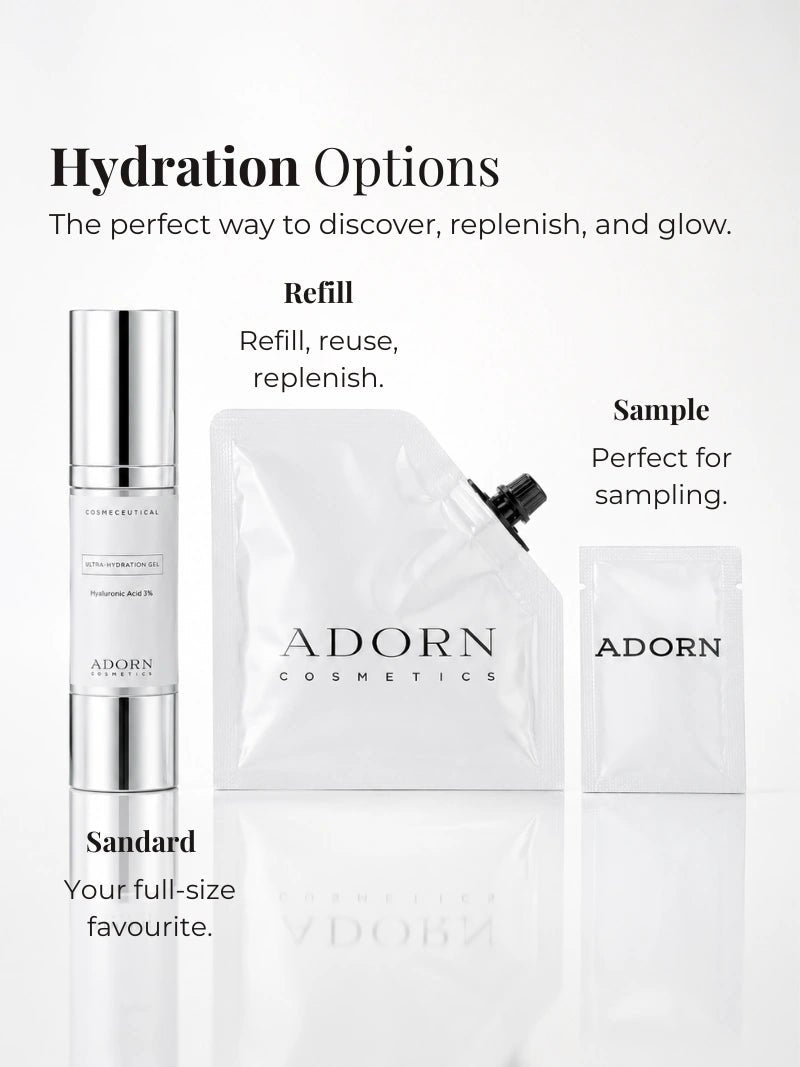 Hyaluronic Acid 3% Dermal Repair Face Gel Serum - Adorn Cosmetics