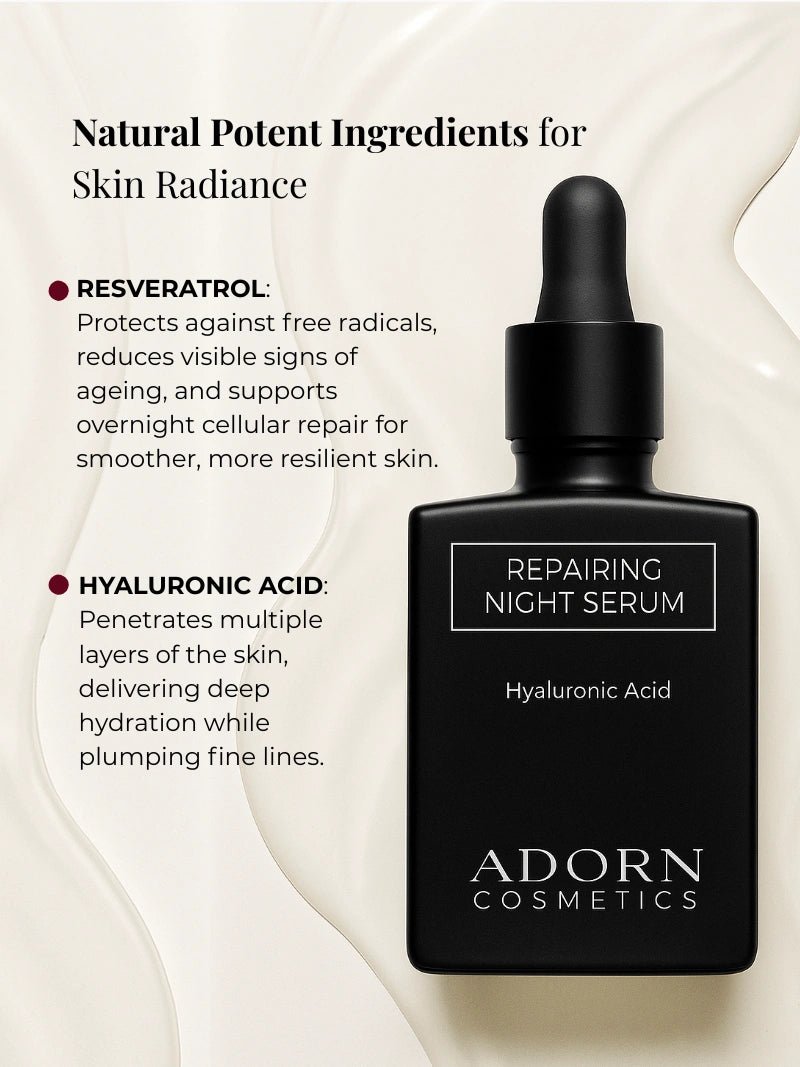 Hyaluronic Acid Natural Night Repair Serum Serum - Adorn Cosmetics