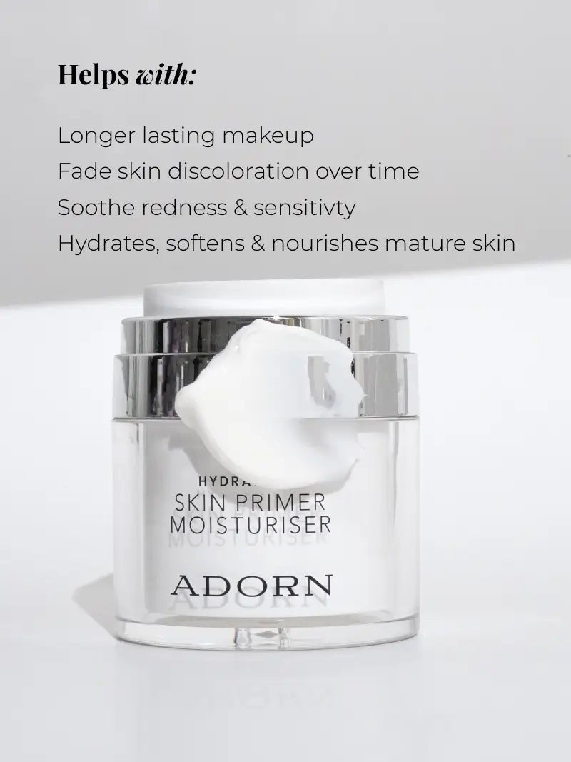 Hydration+ Makeup Primer Moisturiser - Hydrating Makeup Primer - Adorn Cosmetics