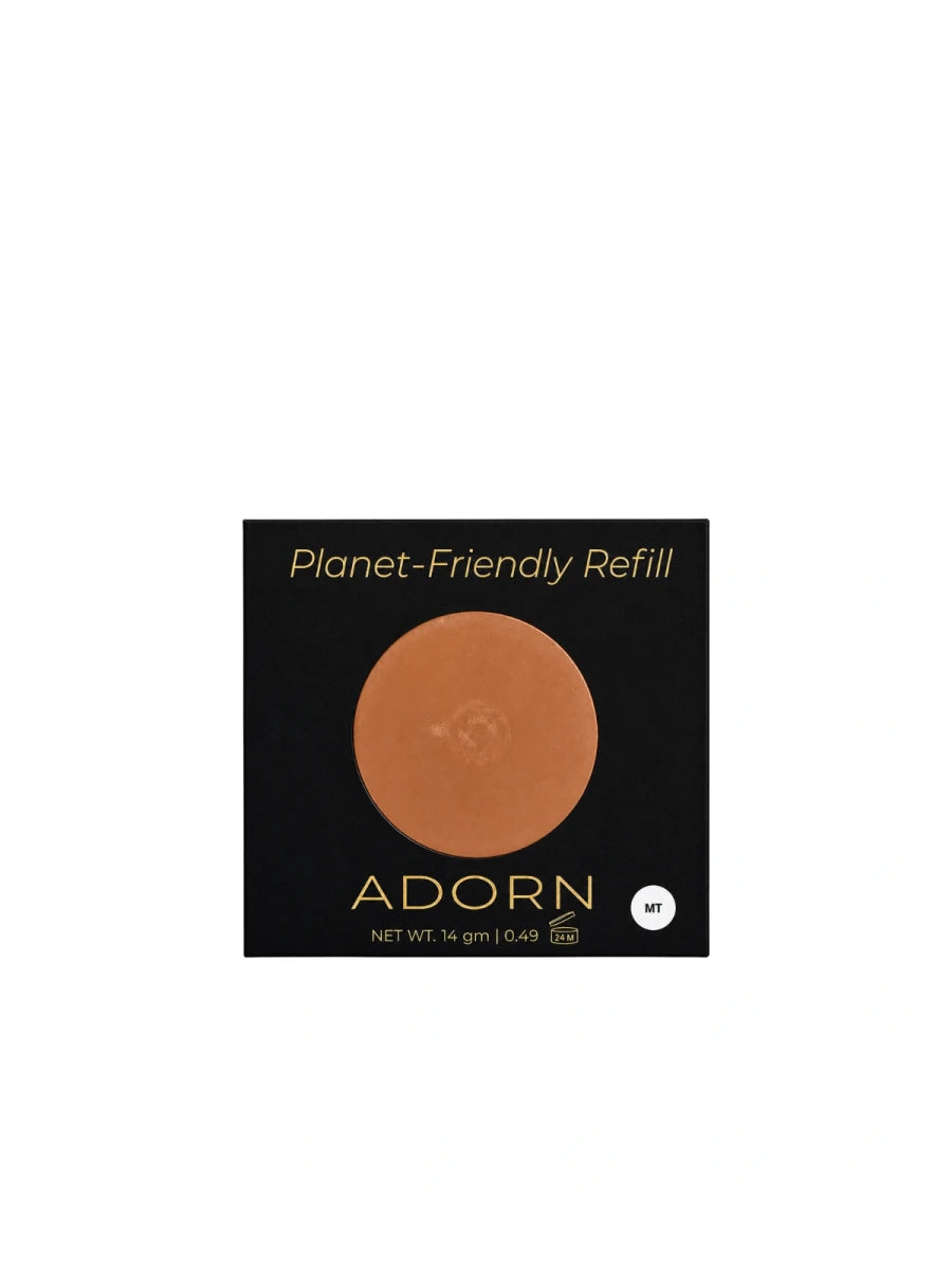 IMPERFECT Medium Tan Pressed Mineral Powder Foundation Compact Refill - Adorn Cosmetics