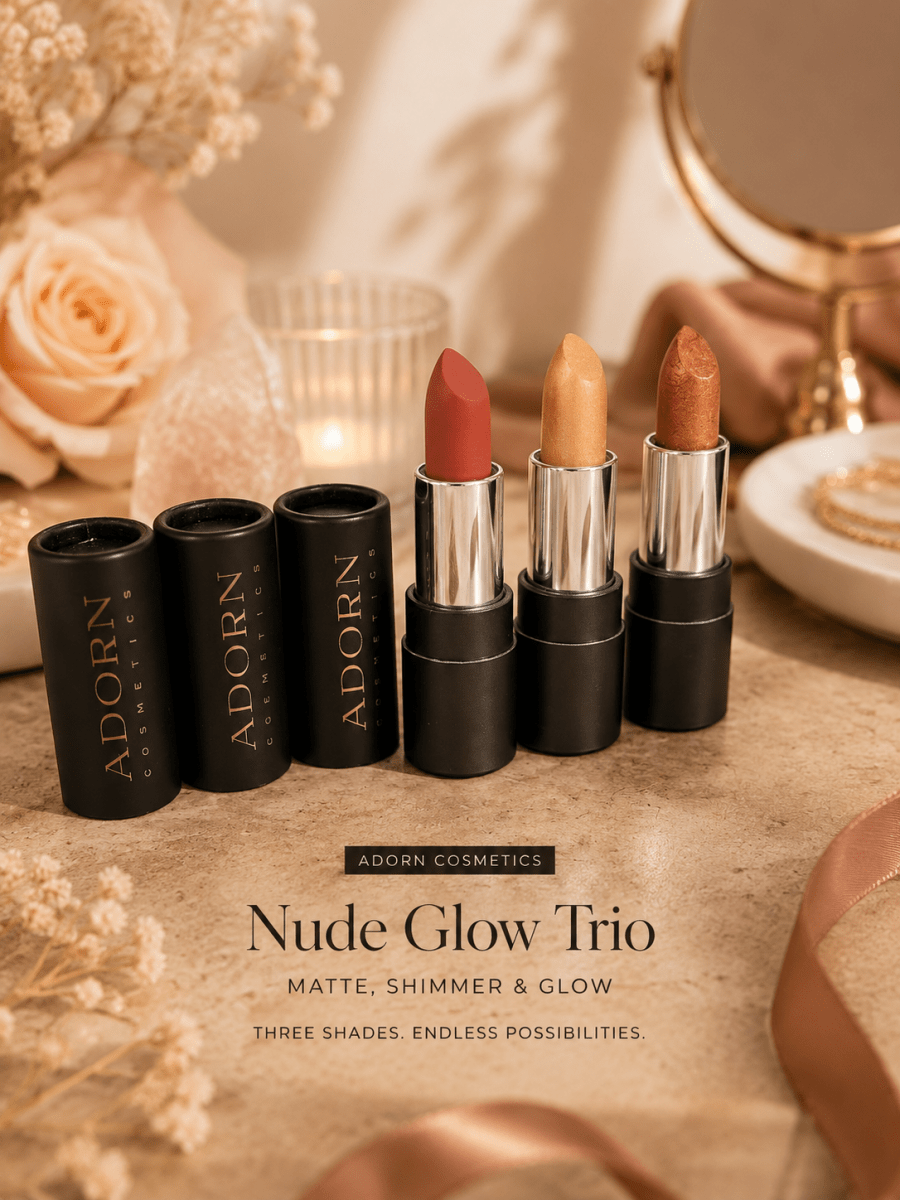 IMPERFECT Nude Glow Trio - ONLY $59 - Adorn Cosmetics