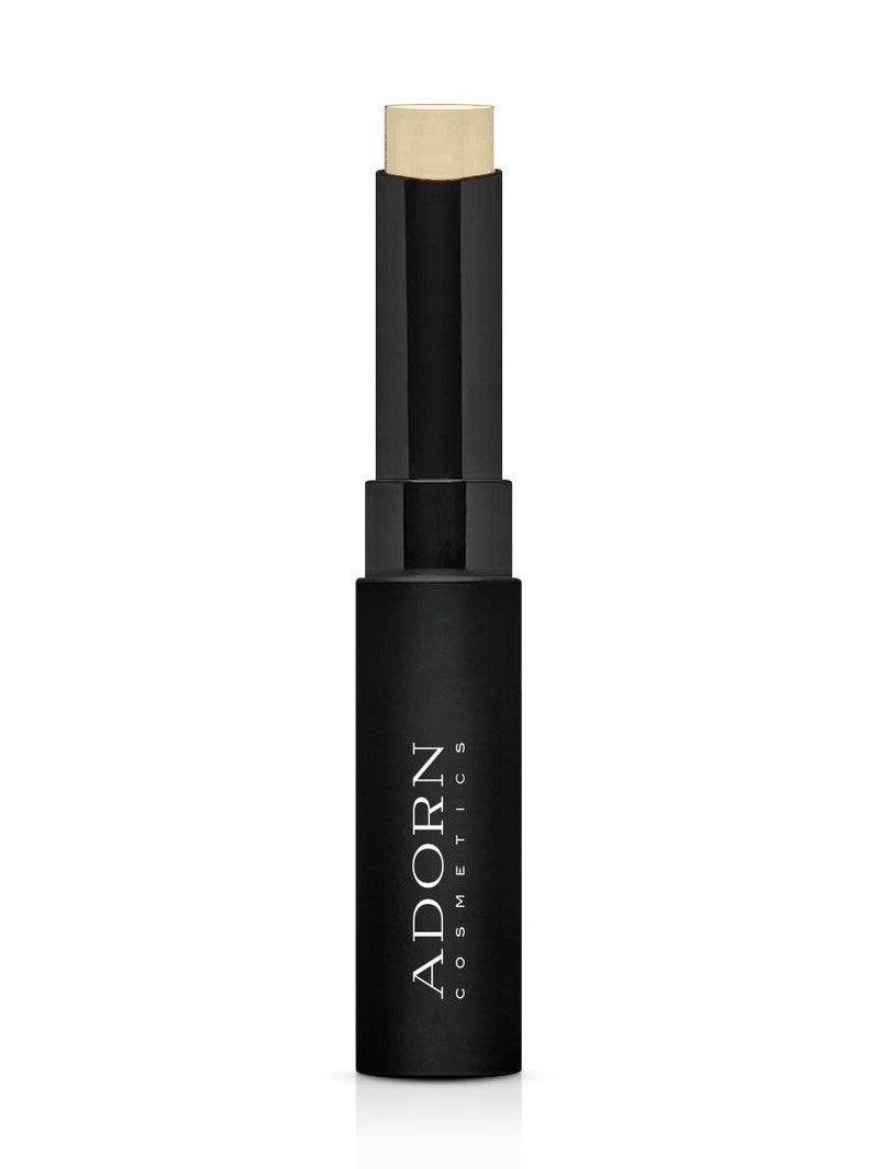 Mini cream foundation stick – travel-sized hydrating coverage for fair mature skin. Vegan.