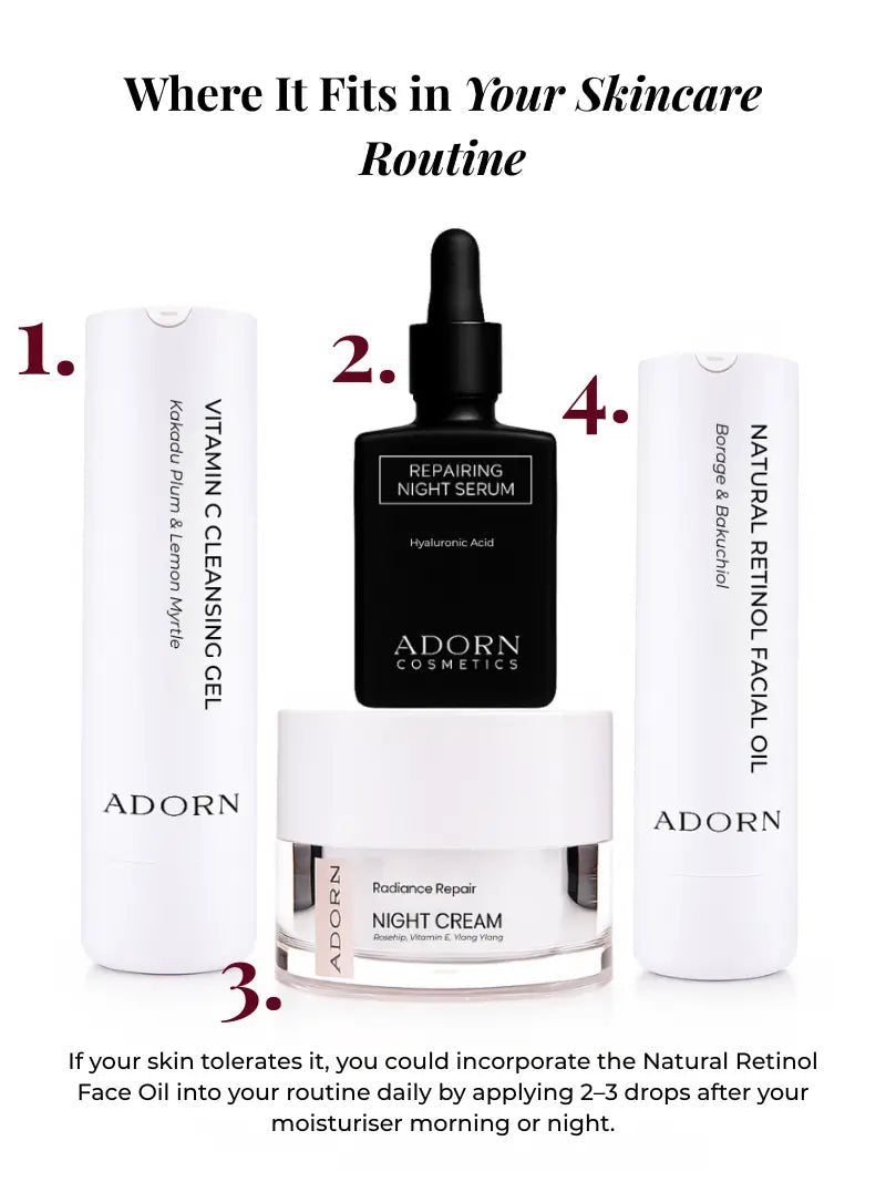 Natural Retinol Borage Bakuchiol Oil - Facial Oil