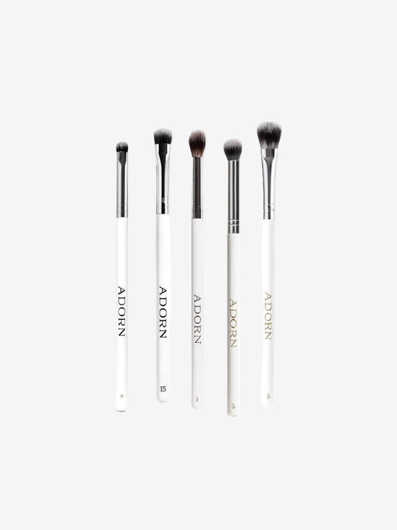 Vegan eyeshadow brushes set — Adorn cruelty-free makeup tools