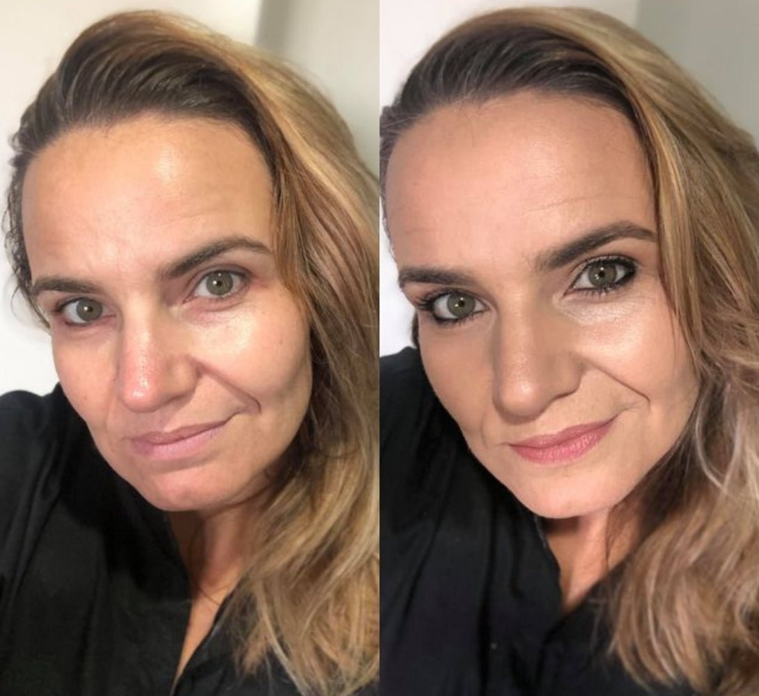 Layering Adorn SPF20+ Mineral Foundation with Full Cover Cream Foundation