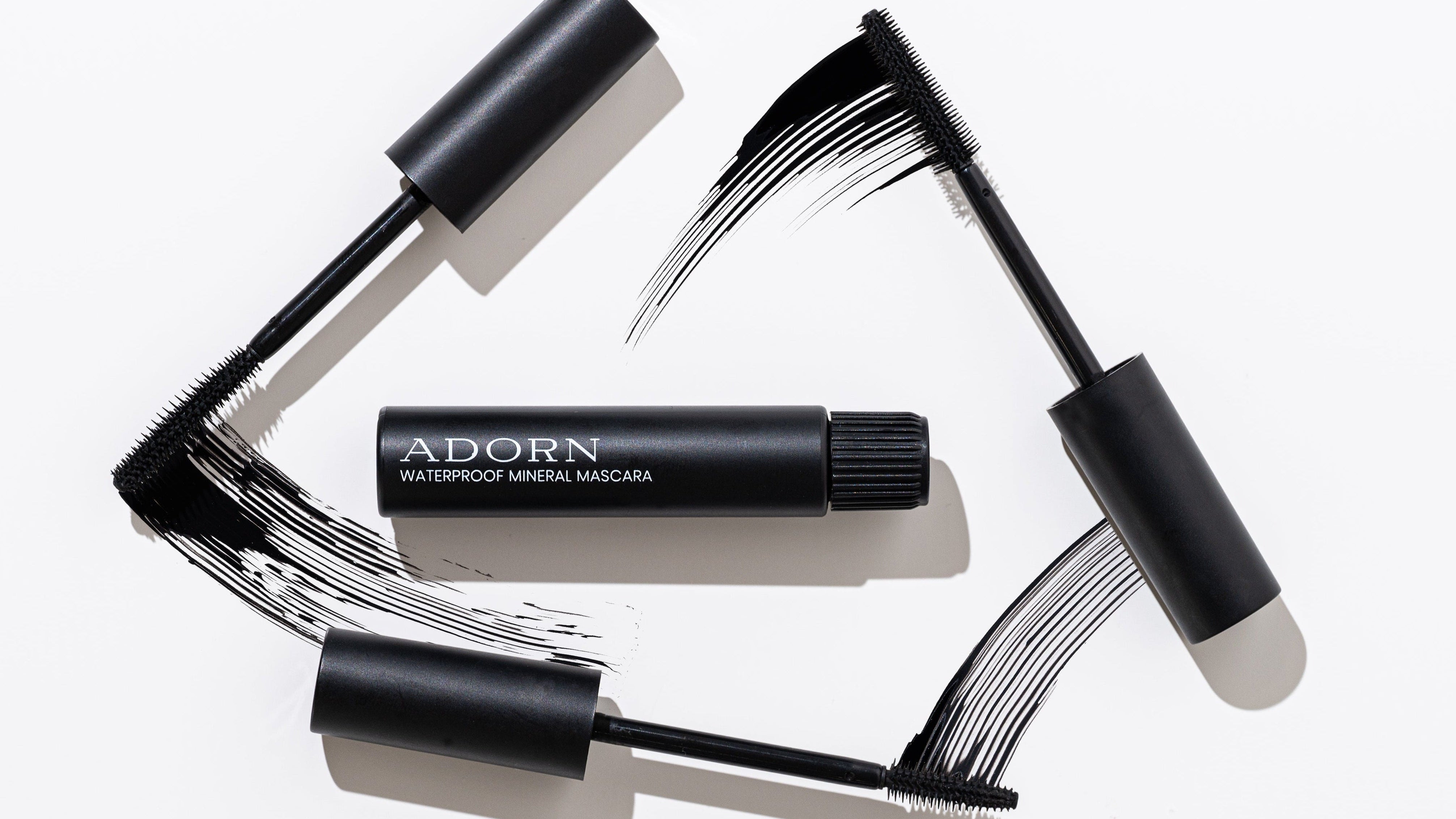 Waterproof Mascara with reusable wands Adorn Cosmetics