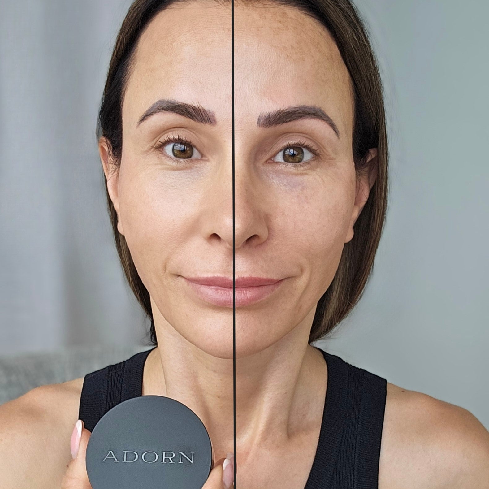 before and after mineral foundation