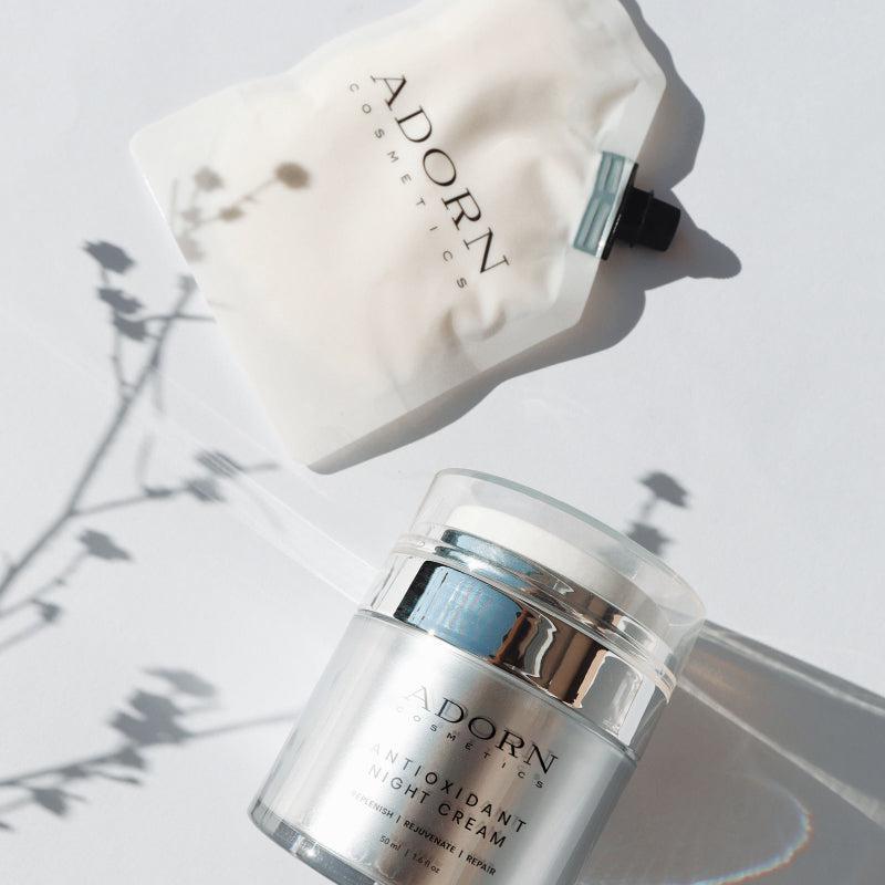 Adorn refillable natural night cream