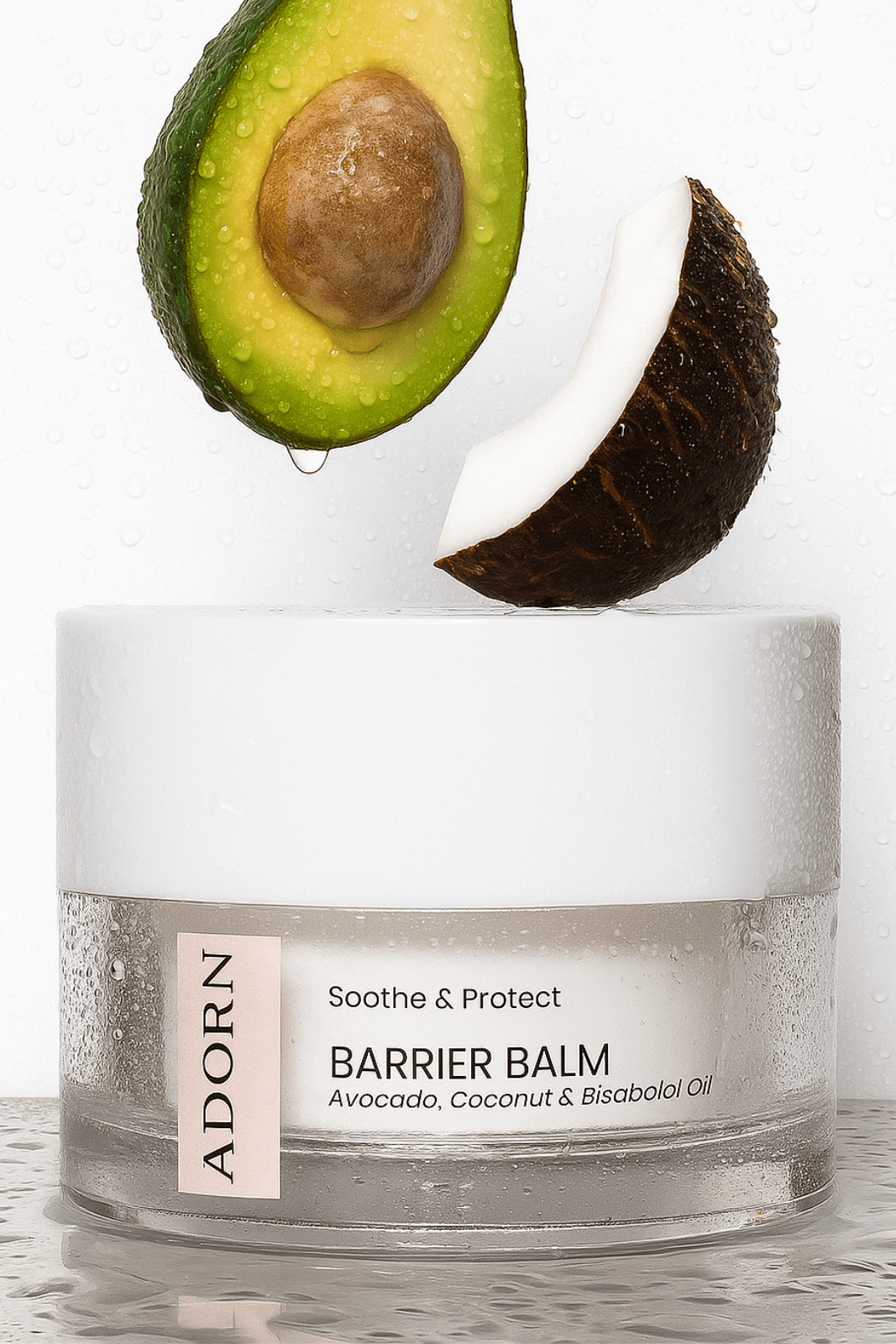 Adorn Barrier Balm with avocado and coconut — natural barrier repair
