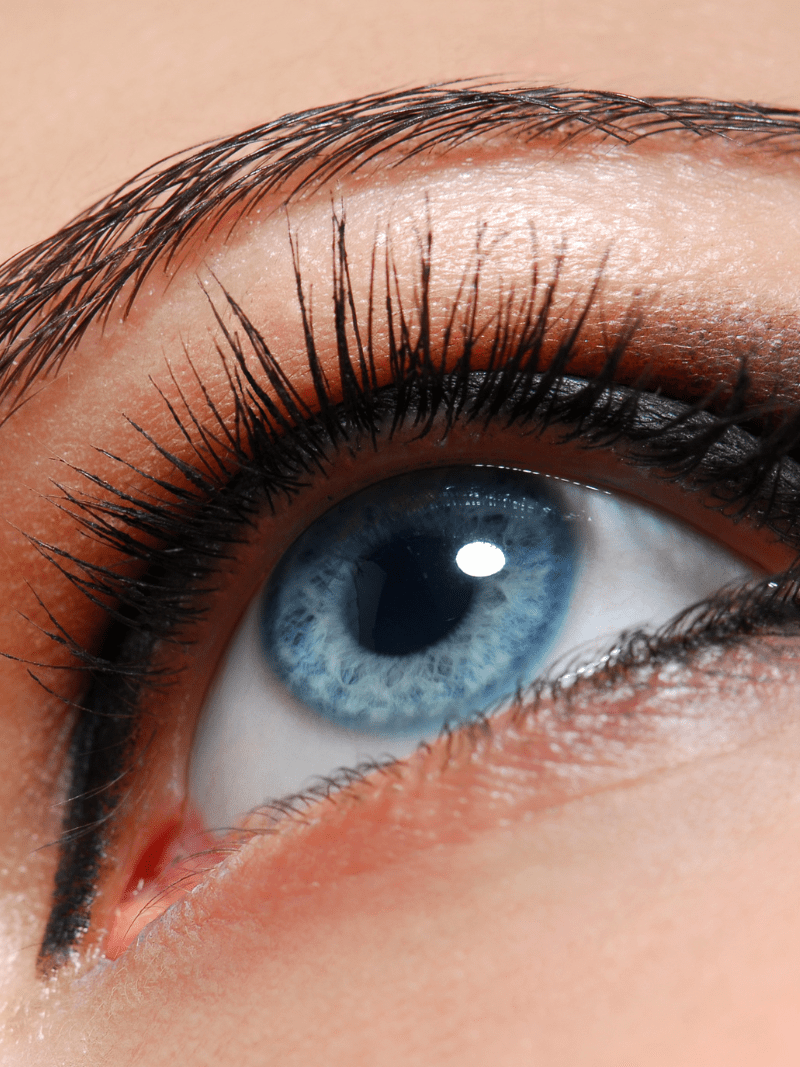 Lash growth serum and eyeliner