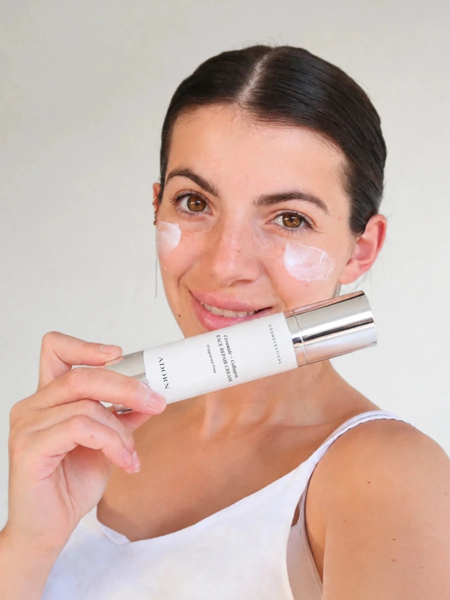Collagen Repair Face Cream | Ceramides + Peptides Moisturiser - Adorn Cosmetics