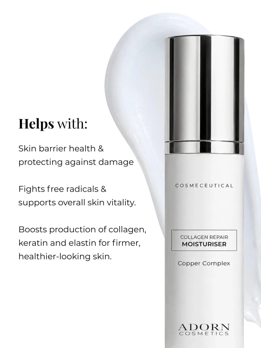 Copper Complex Face Cream | Cellular Recovery + Repair Moisturiser & Eye Cream - Adorn Cosmetics