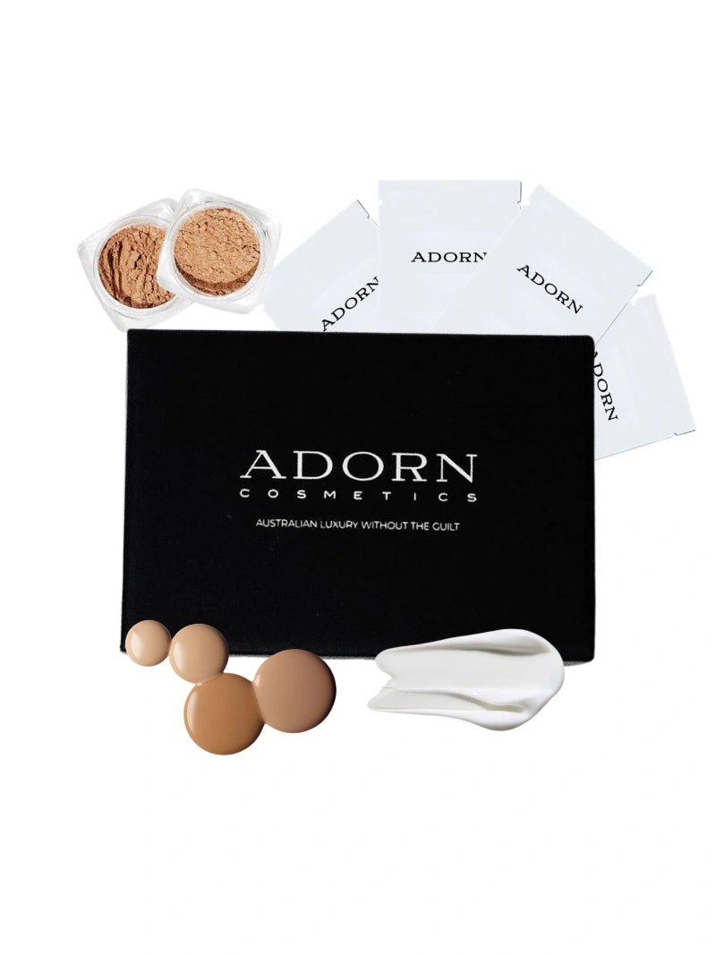Find My Foundation Shade | 8 Pce Sample Set Foundation - Adorn Cosmetics
