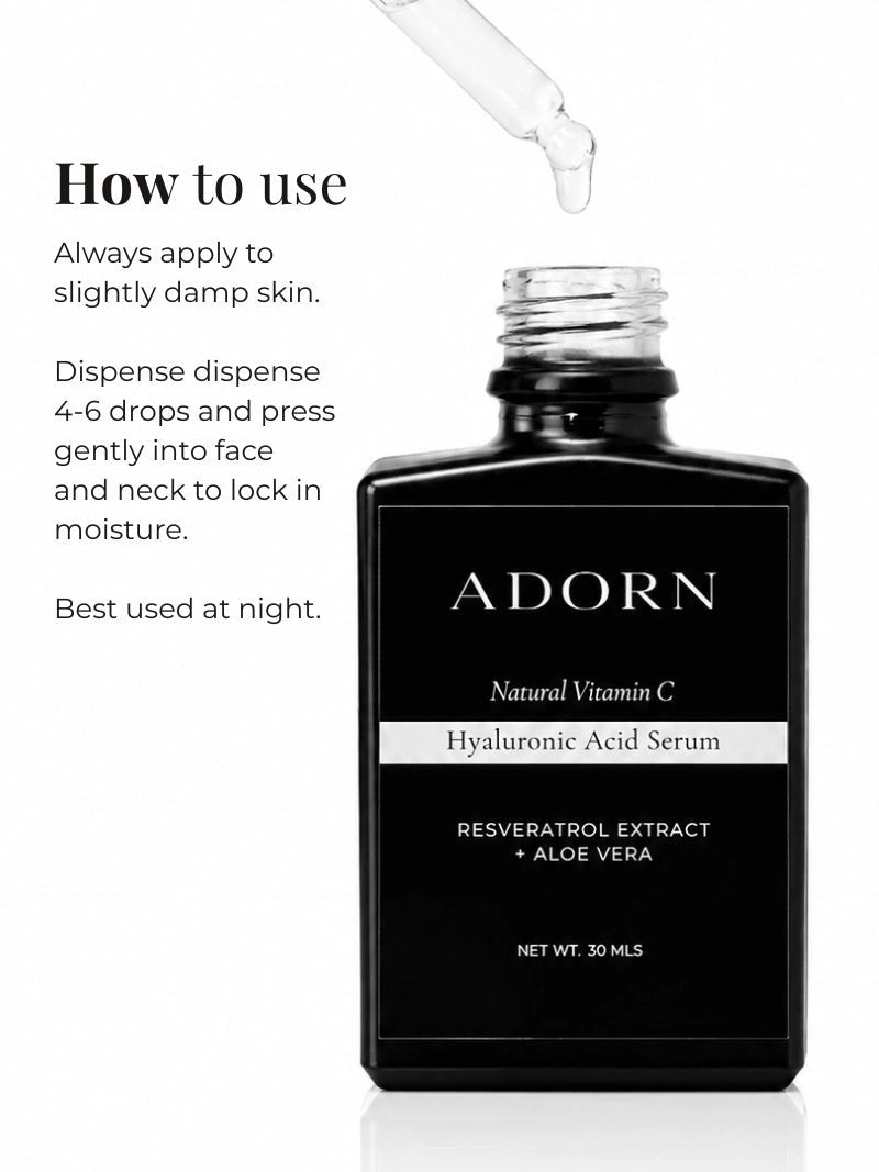 Hyaluronic Acid Natural Night Repair Serum Serum - Adorn Cosmetics