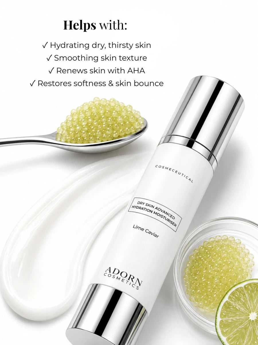 Lime Caviar Ultra-Hydrating Face Cream | Refillable Moisturiser - Adorn Cosmetics
