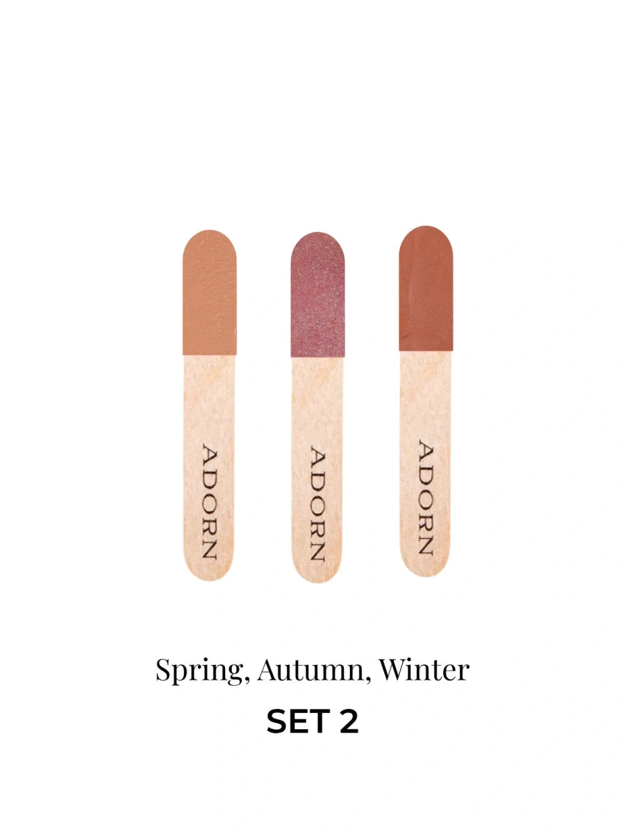 Natural Cream Blush Samples |3 Pce Lip Gloss & Balm - Adorn Cosmetics