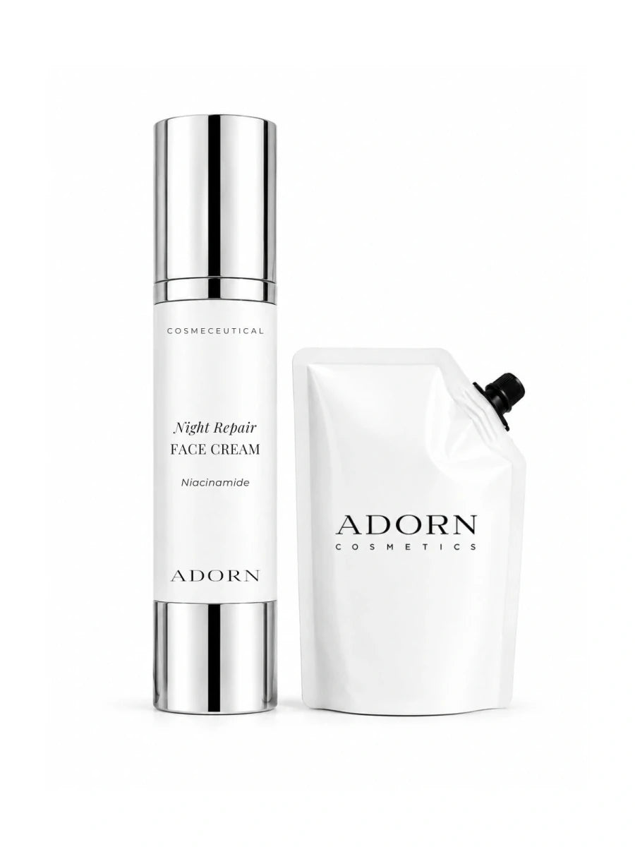 Niacinamide 10% Night Cream + Refill - Adorn Cosmetics