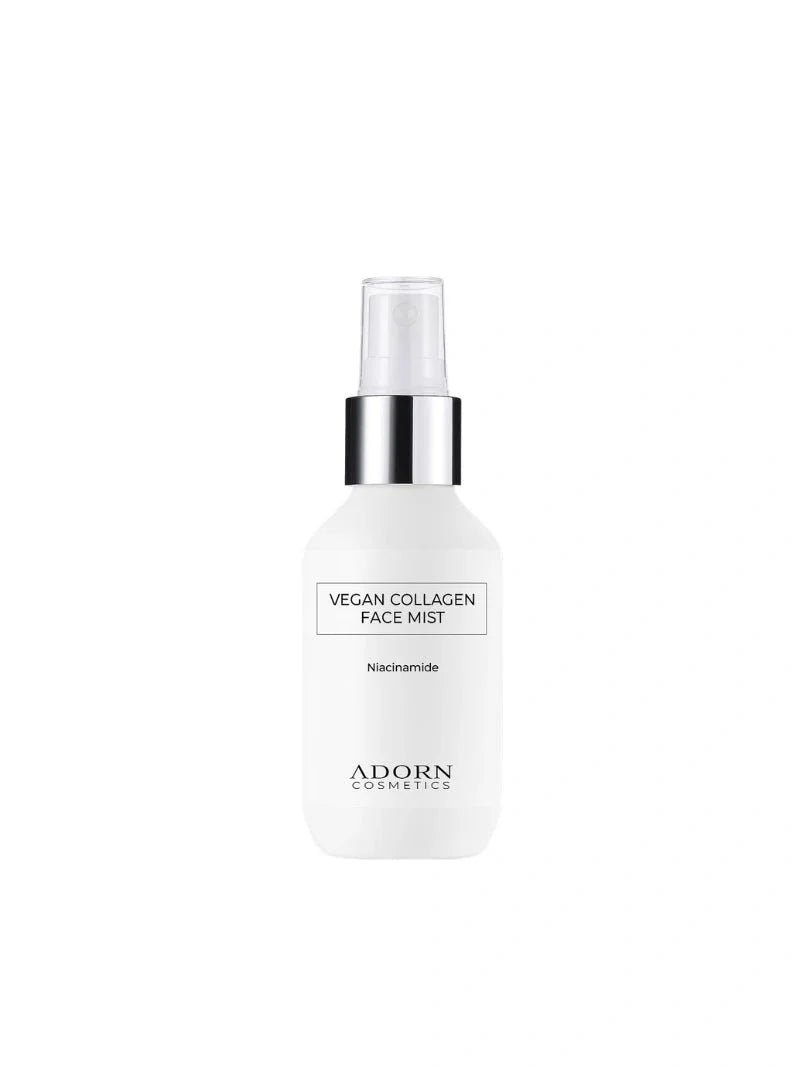 Adorn Collagen Repair Face Mist in a white spray bottle
