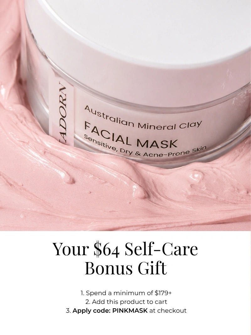 Self-Care Day | Free Pink Mask + Mask Brush - Adorn Cosmetics
