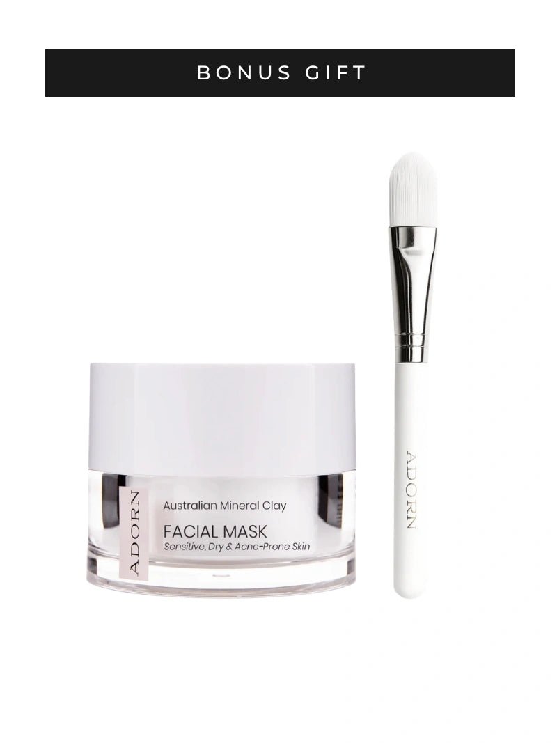 Self-Care Day | Free Pink Mask + Mask Brush - Adorn Cosmetics