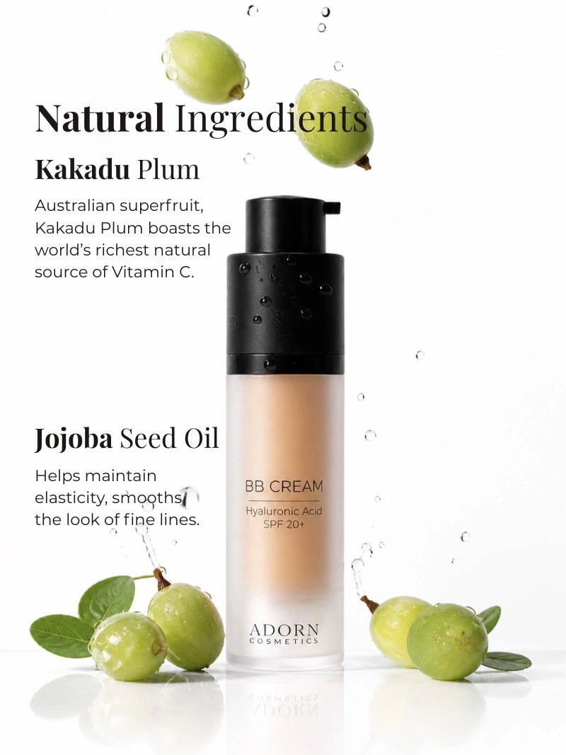 SPF 20 Natural BB Cream | Hyaluronic Acid BB Cream - Adorn Cosmetics