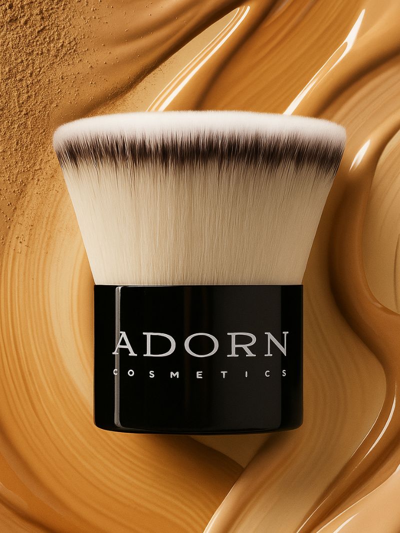 Vegan kabuki brush — loose mineral foundation essential, Adorn cruelty-free