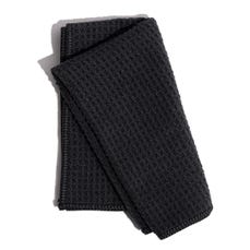 Black Waffle Weave Facial Cleansing Cloth